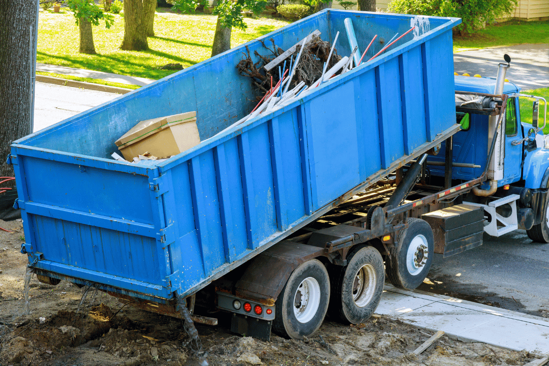 local dumpster rental company truck